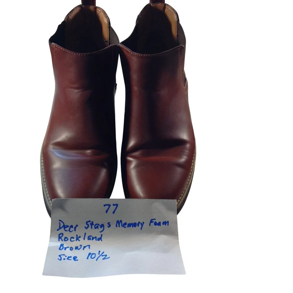Deer Stags Rockland Men's Size 10.5 Brown Chelsea Boot Asking price: $35